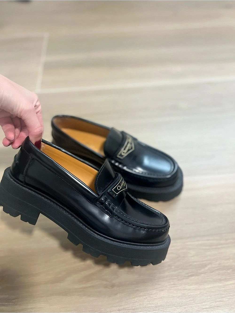 Christian Dior Platform Loafer Black EU 38.5 fits like US 7.5